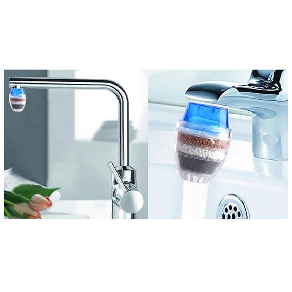 Set of 2 nos Suman Tap Water Filter 16-19 mm (Blue/red/Green & Clear) - Combo