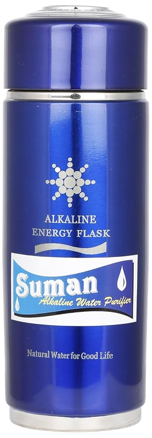 Stainless Steel Alkaline Flask with Cartridge (Blue)