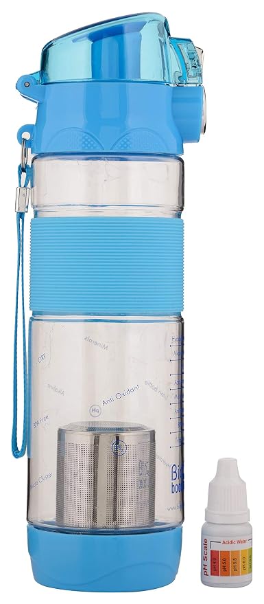 BIO COOL Food Grade Plastic Alkaline Water Bottle (1 L, Clear)