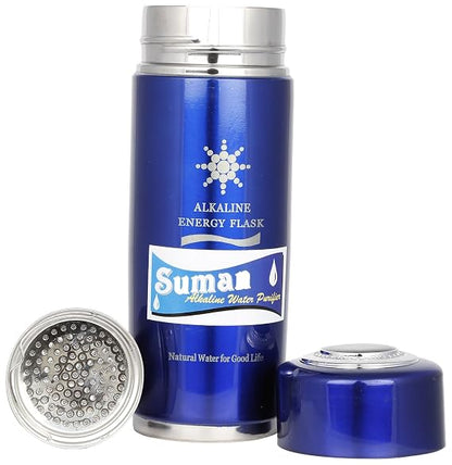 Stainless Steel Alkaline Flask with Cartridge (Blue)