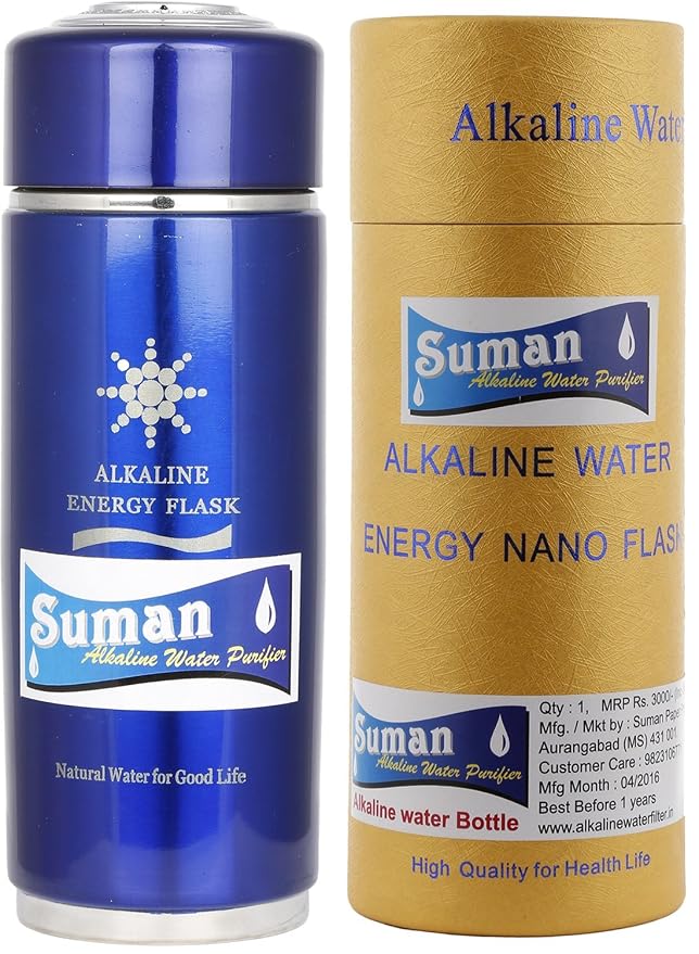 Stainless Steel Alkaline Flask with Cartridge (Blue)