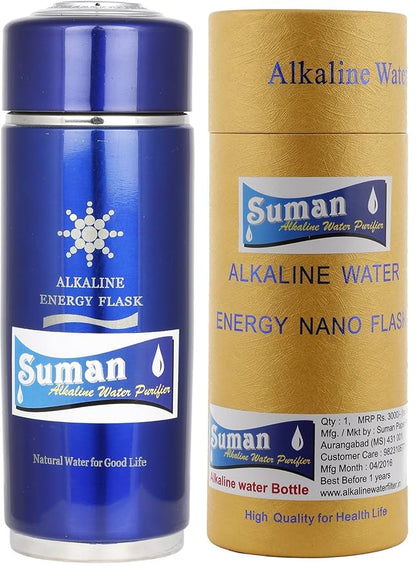 Stainless Steel Alkaline Flask with Cartridge (Blue)