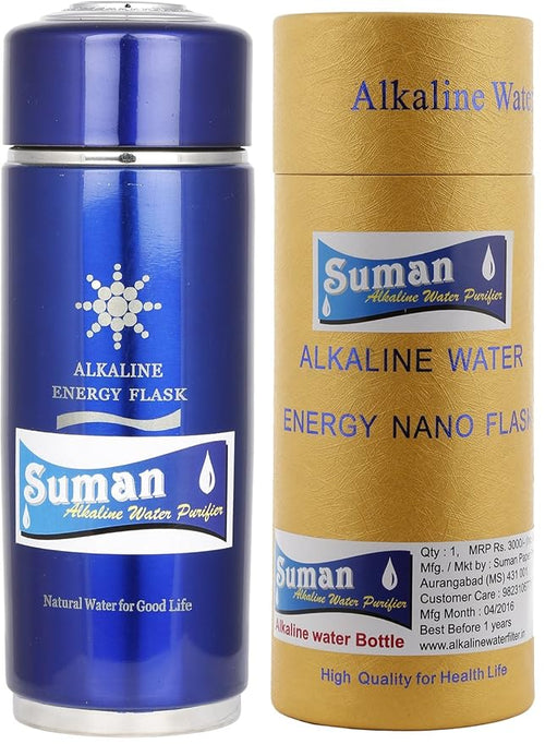Stainless Steel Alkaline Flask with Cartridge (Blue)
